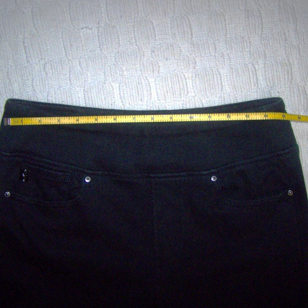 Belle by Kim Gravel Black Denim Jeans Size 10 – 29” hem - Picture 5 of 9